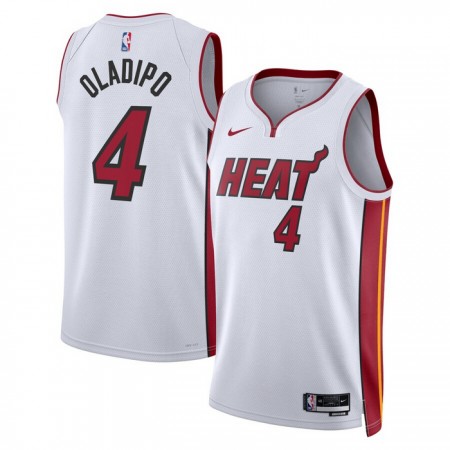 Camiseta Hombre Miami Heat Victor Oladipo 4 2022-23 Nike Association Edition Blanco Swingman